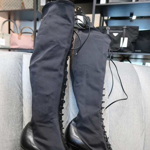 DIOR MESH LACE UP BOOTS - Picture 4 of 8